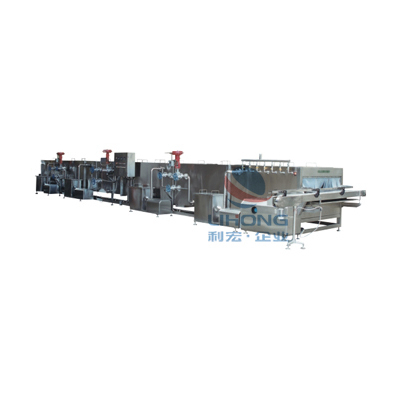 Spray sterilization cooling tunnel