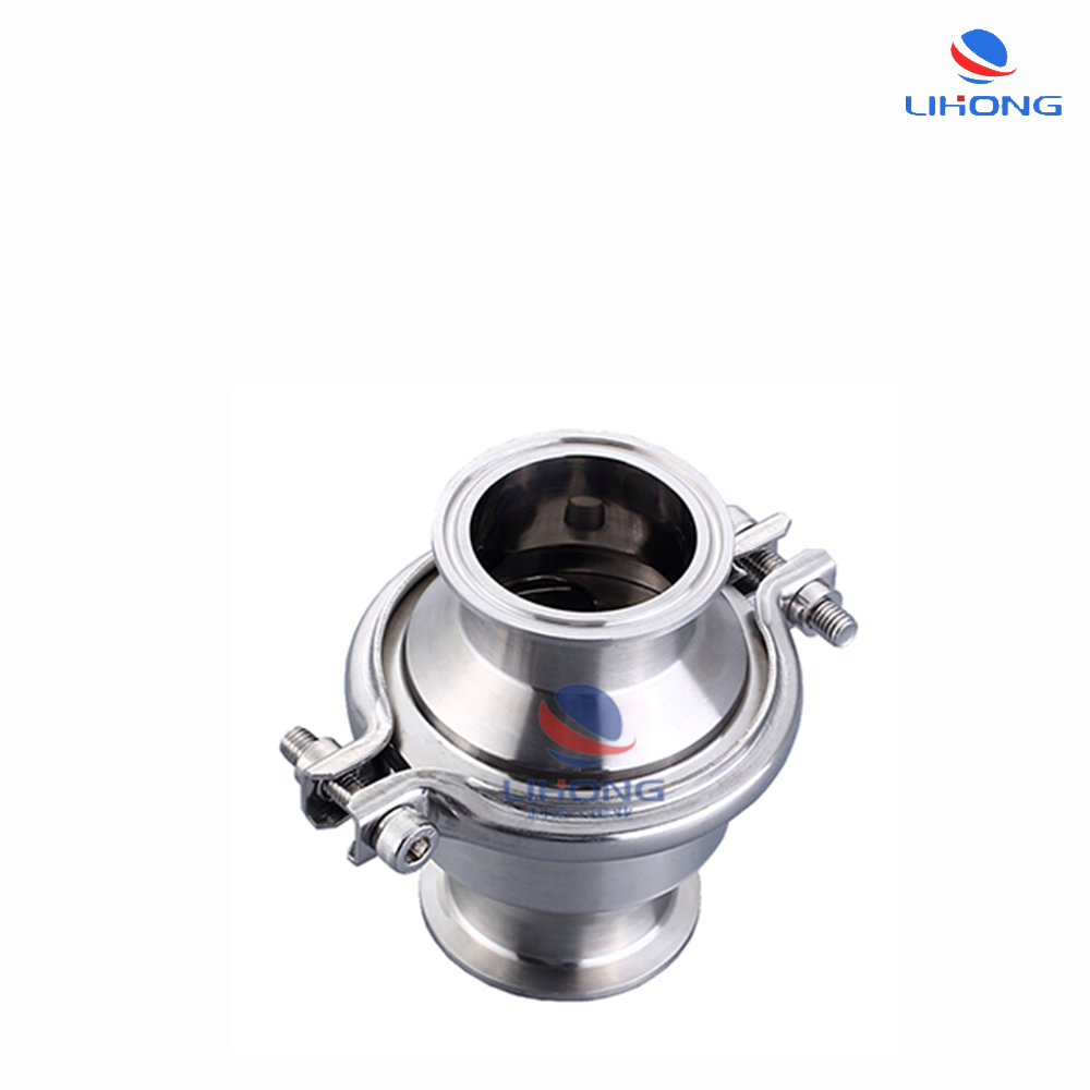 Food Grade stainless steel clamped check valve SS304 SS316L SMS DIN ISO
