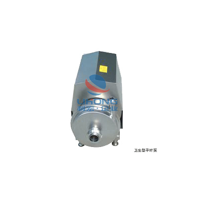 Sanitary flat-leaf pump