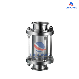 Sanitary stainless steel welding sight glass