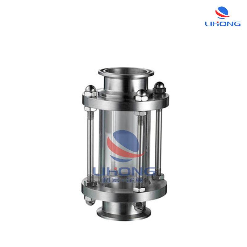 Sanitary stainless steel pipeline sight glass DIN SMS ISO
