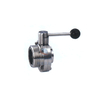 One end welded butterfly valve, one end threaded butterfly valve