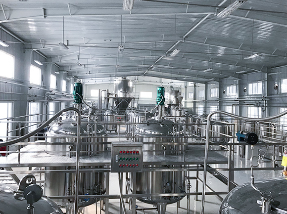 Plant peptide extraction production line